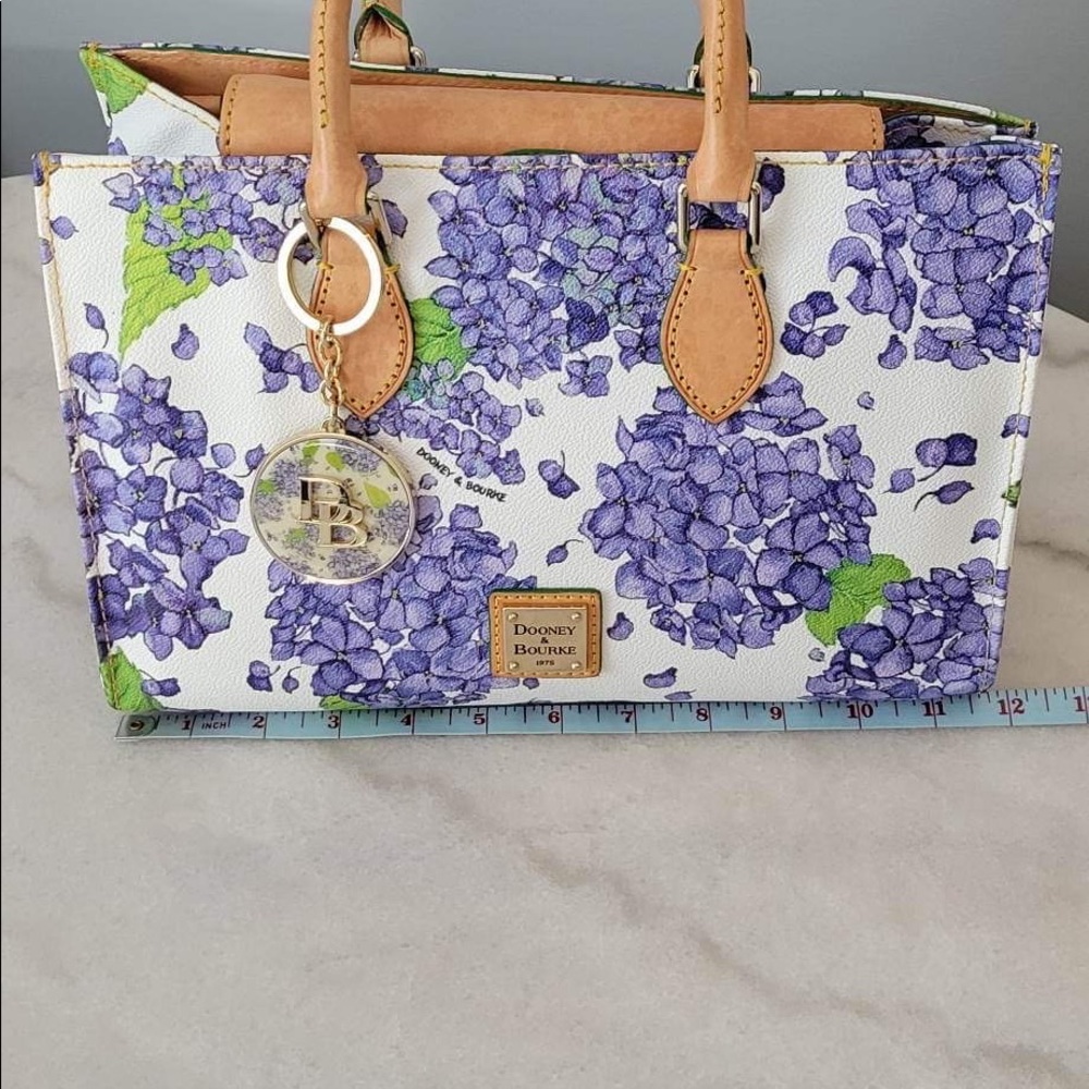 Downey & Bourke Hydrangea RARE purple satchel.
